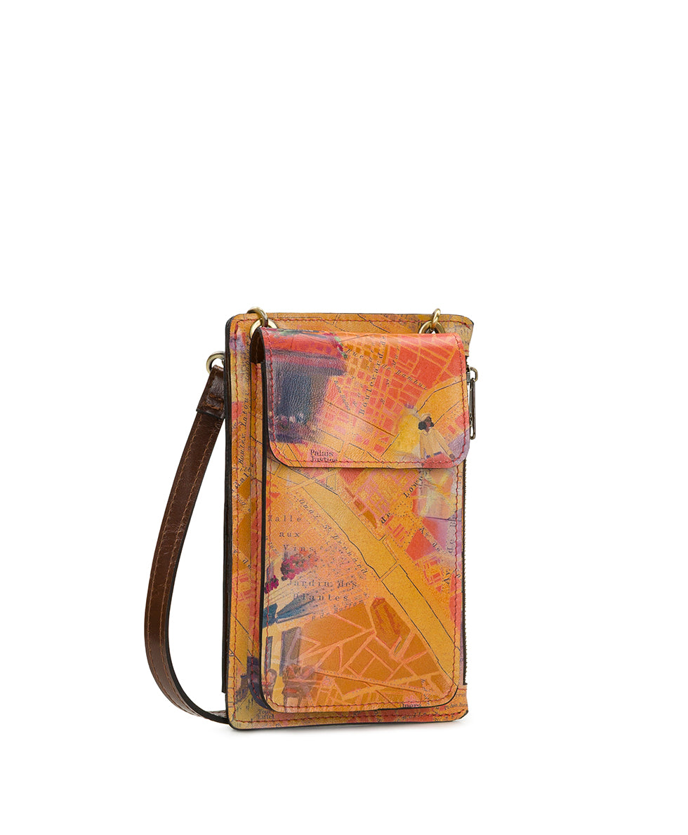 Patricia Nash Chiavella Phone Crossbody - Paris Map Patricia Nash Chiavella Phone Crossbody - Paris Map