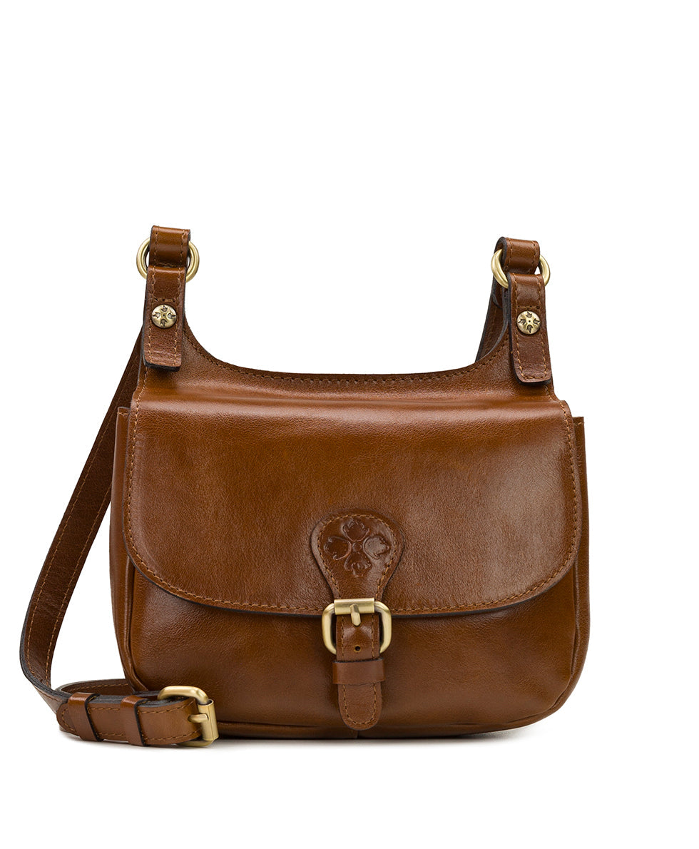 Linny Saddle Bag - Vintage Distressed Leather – Patricia Nash