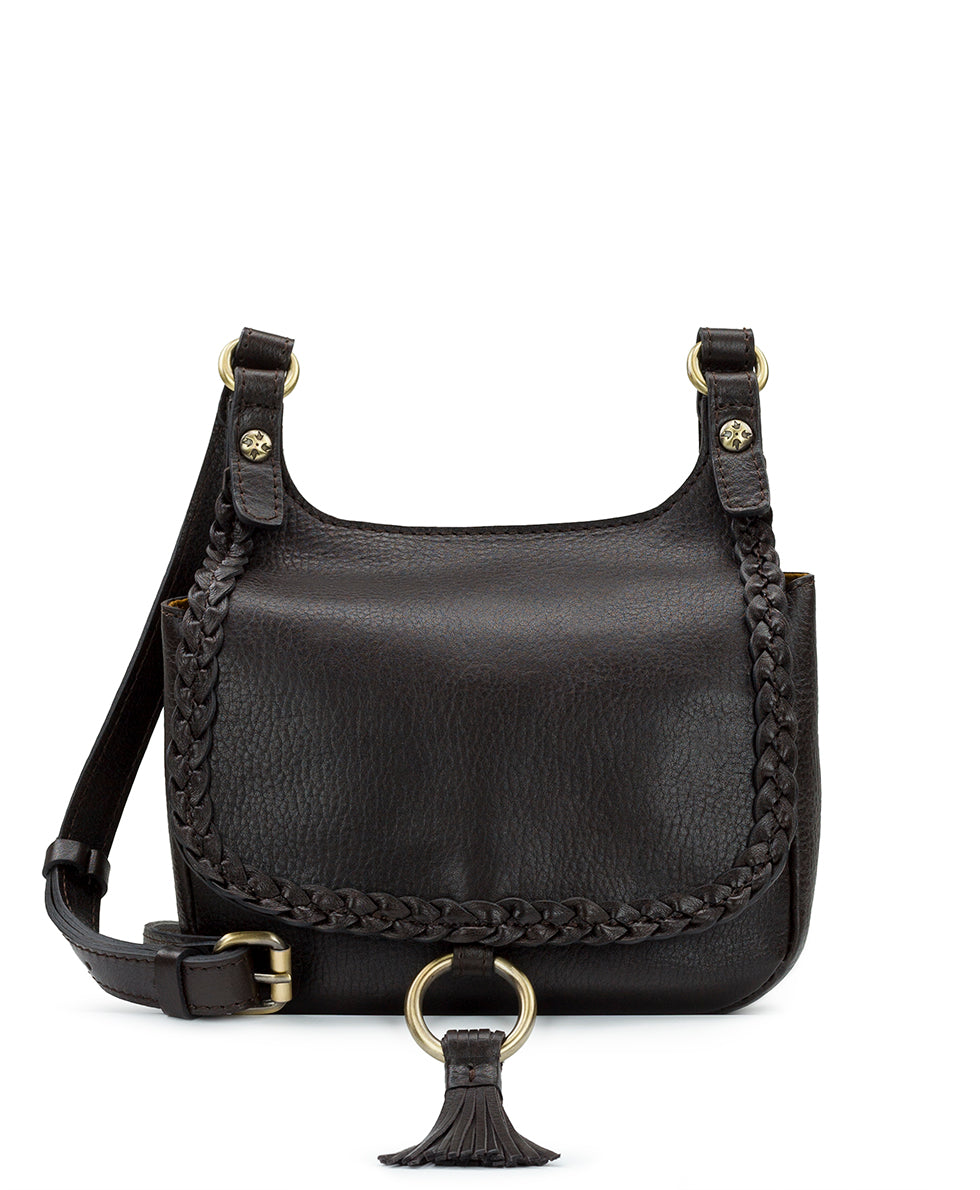 Patricia Nash good exotic cat black saddle bag