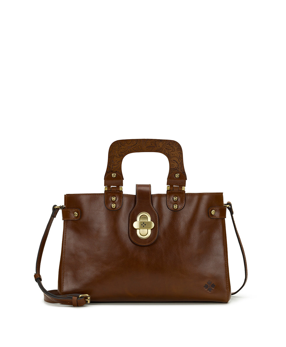 Sancia Satchel - Vintage Distressed – Patricia Nash
