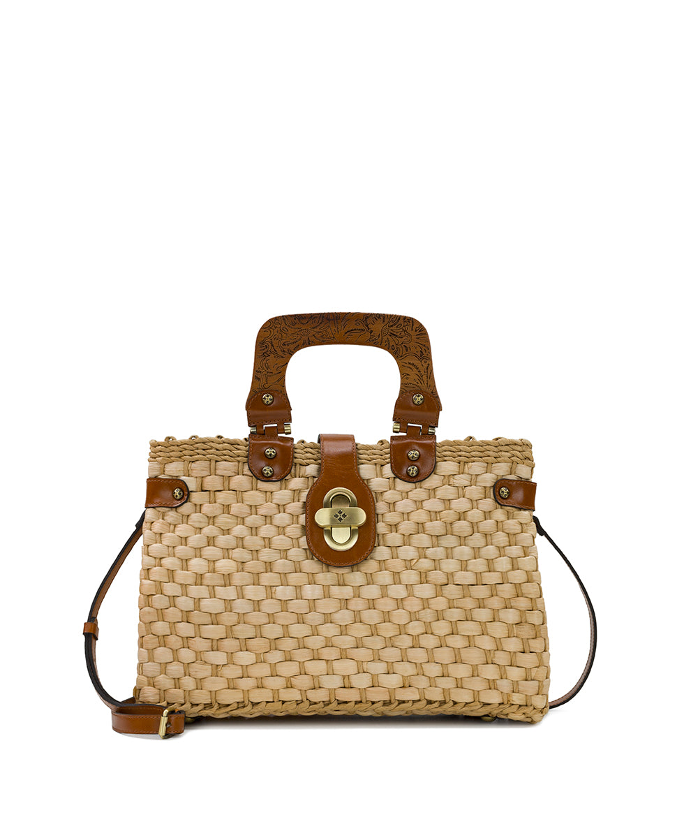 Patricia Nash Sancia Satchel, Natural/Tan