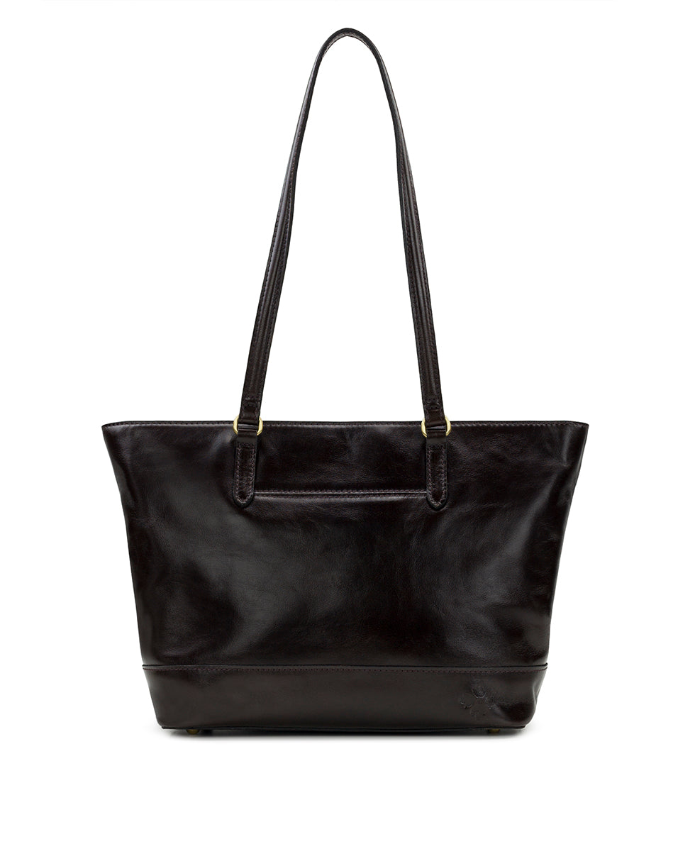 Violetti Tote - Vintage Distressed Leather - chocolate - by Patricia Nash - View 1 of 30