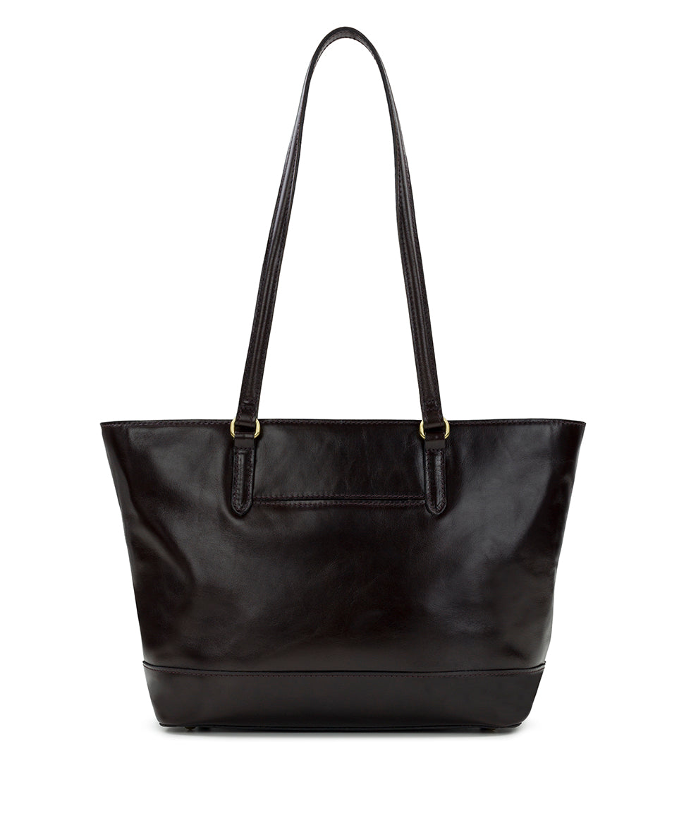 Violetti Tote - Vintage Distressed Leather - chocolate - by Patricia Nash - View 2 of 30