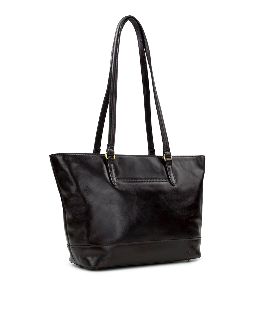 Violetti Tote - Vintage Distressed Leather - chocolate - by Patricia Nash - View 15 of 30