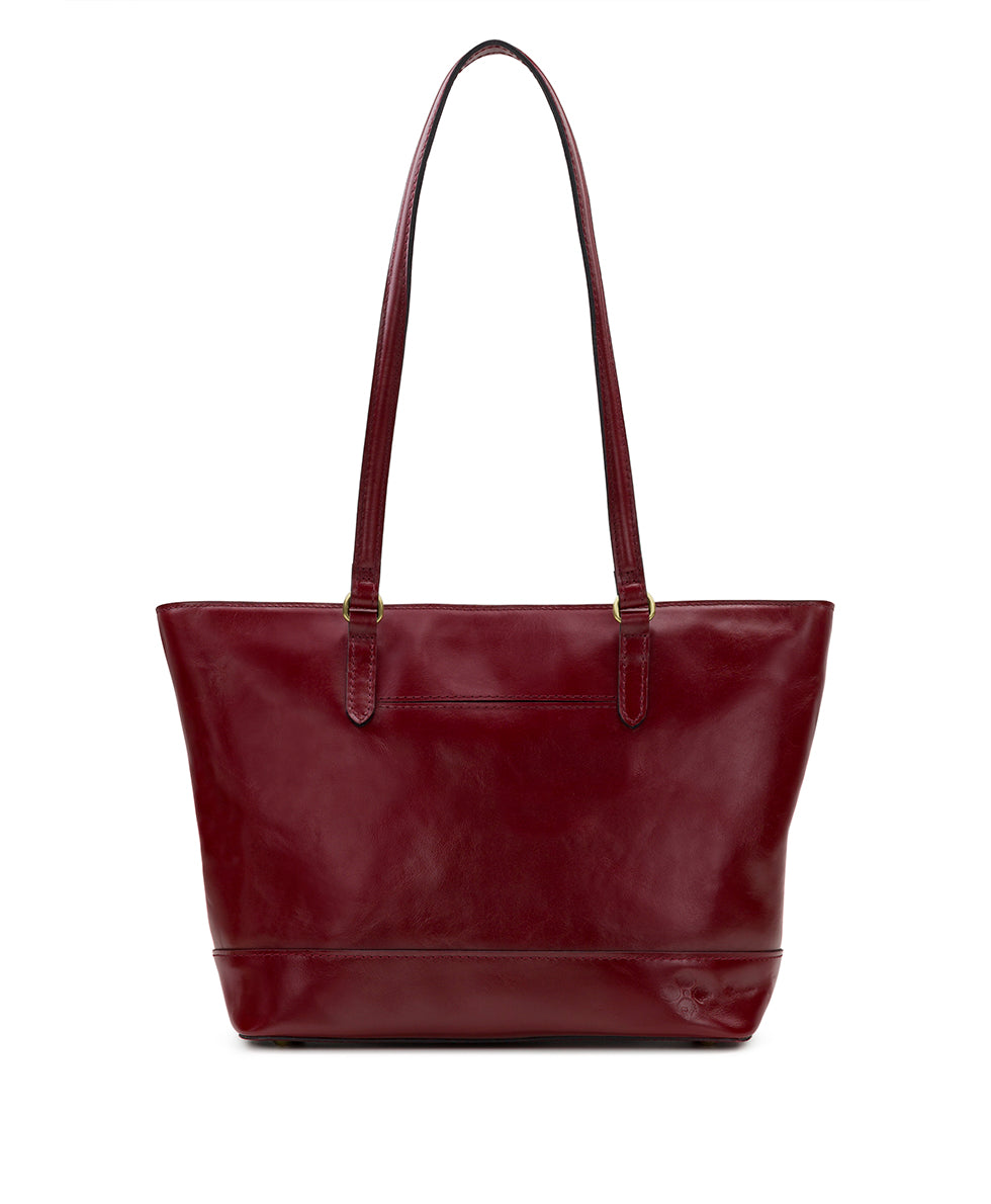 Violetti Tote - Vintage Distressed Leather - chocolate - by Patricia Nash - View 23 of 30