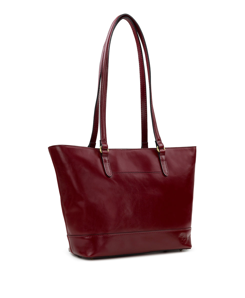 Violetti Tote - Vintage Distressed Leather - chocolate - by Patricia Nash - View 26 of 30