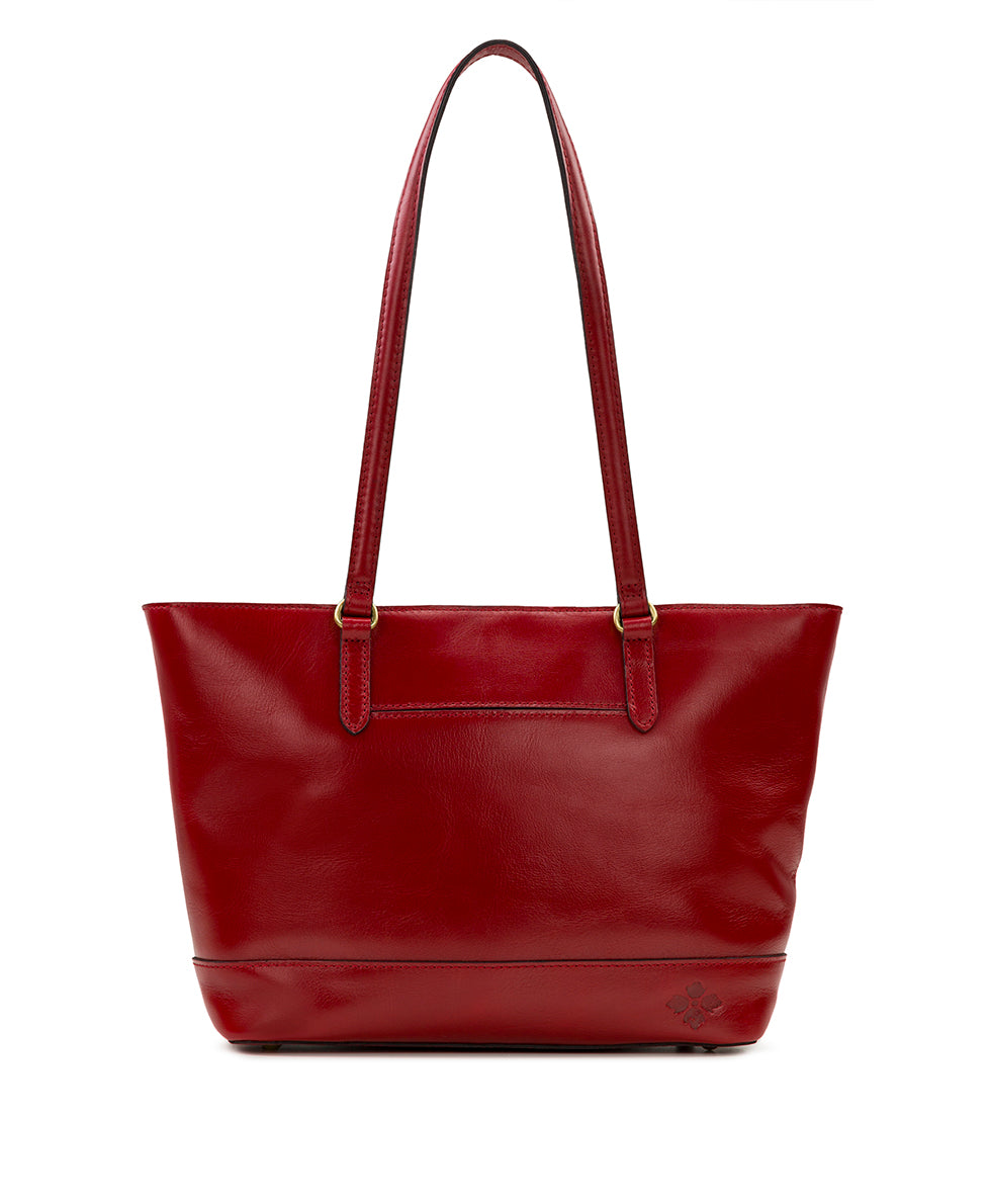 Violetti Tote - Vintage Distressed Leather - chocolate - by Patricia Nash - View 10 of 30