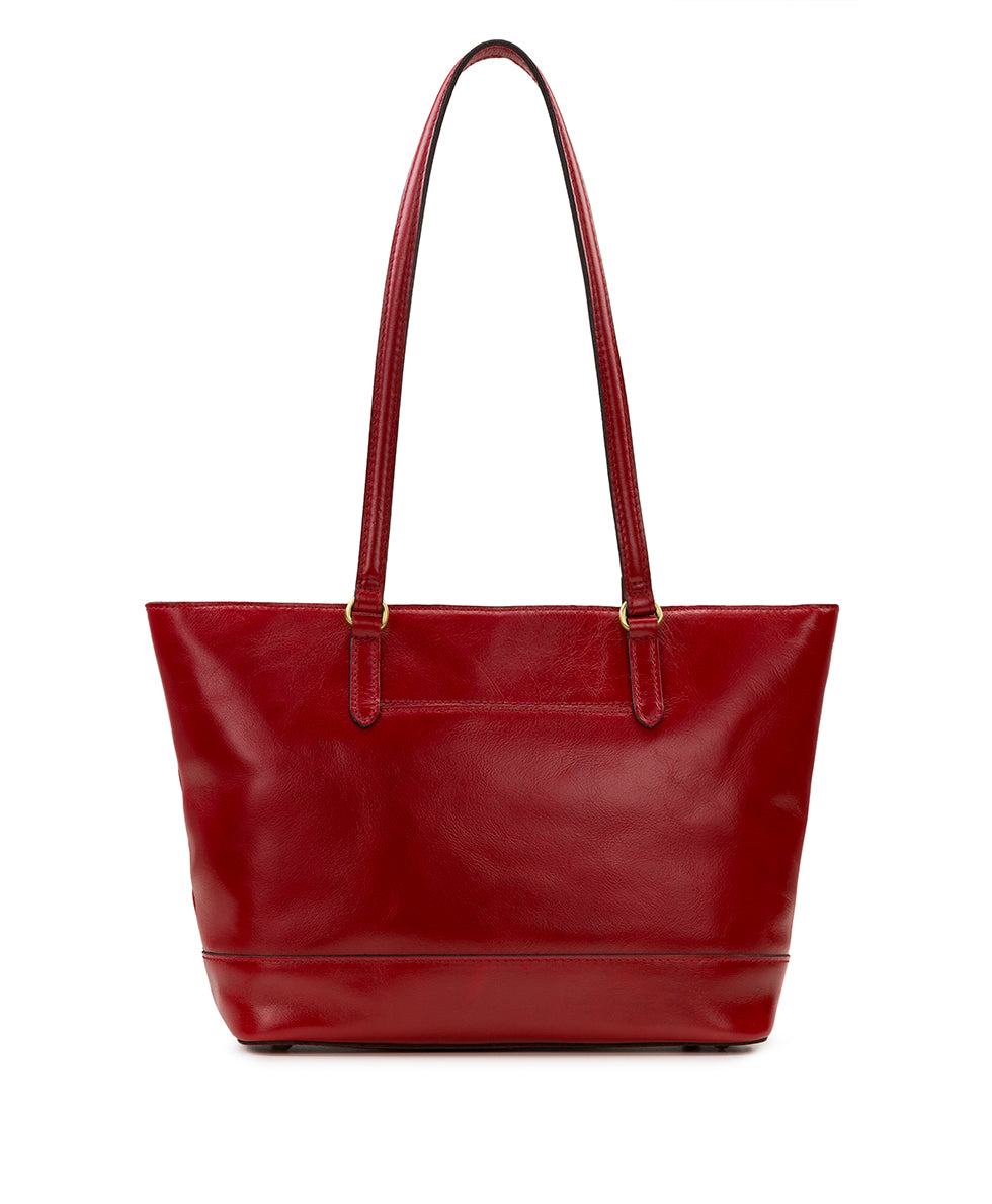 Violetti Tote - Vintage Distressed Leather - chocolate - by Patricia Nash - View 9 of 30