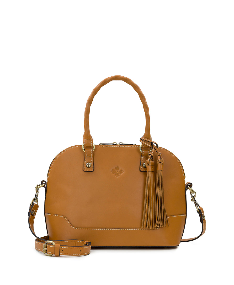 Leather dome outlet satchel