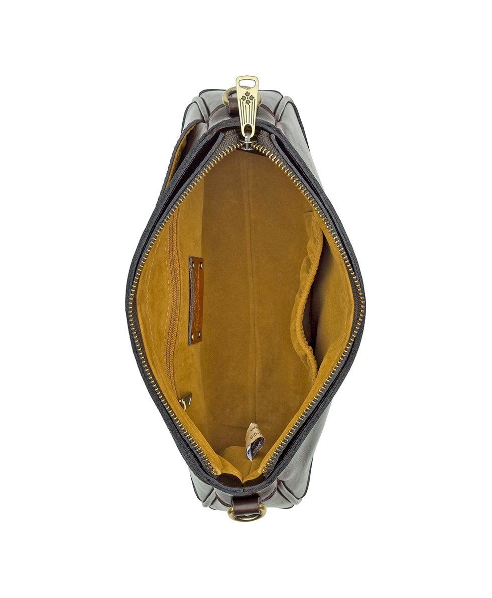 Female - Nova Crossbody - Vintage Distressed Leather - blue fog - by Patricia Nash - View 21 of 31