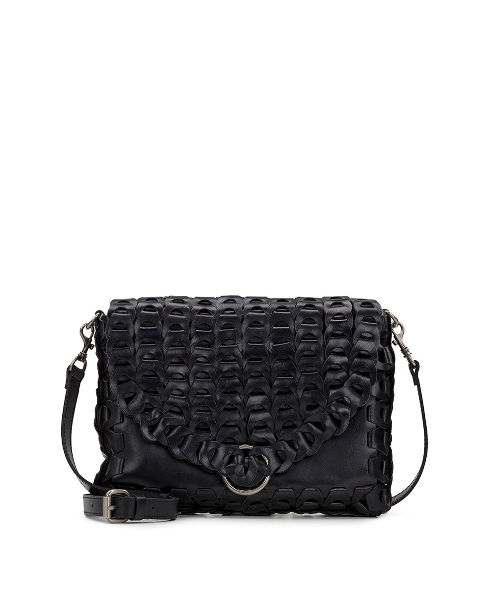 Porticci Crossbody - Chainlink Leather - black - by Patricia Nash - View 15 of 28