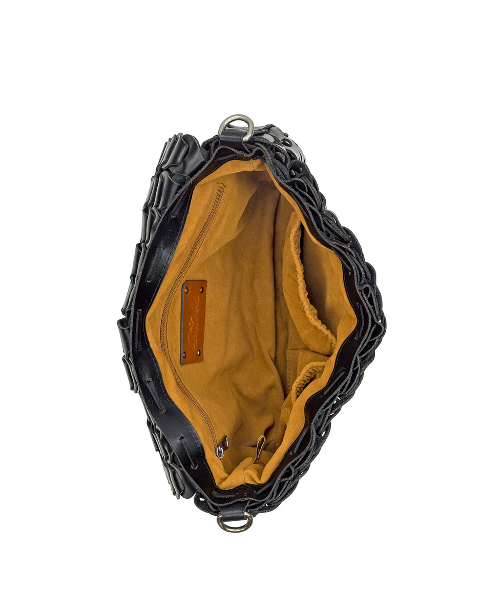 Porticci Crossbody - Chainlink Leather - black - by Patricia Nash - View 12 of 28