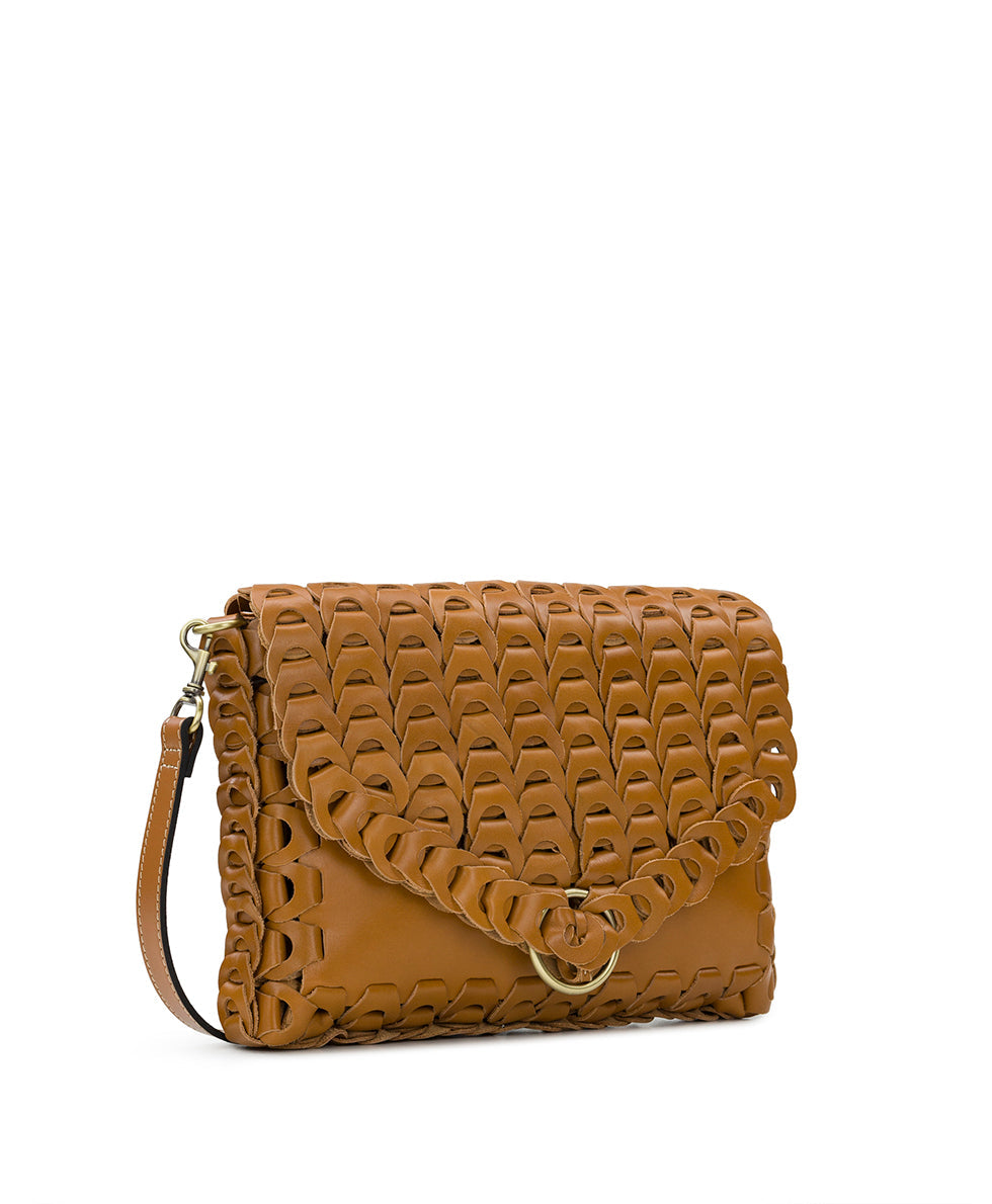 Porticci Crossbody - Chainlink Leather - black - by Patricia Nash - View 7 of 28