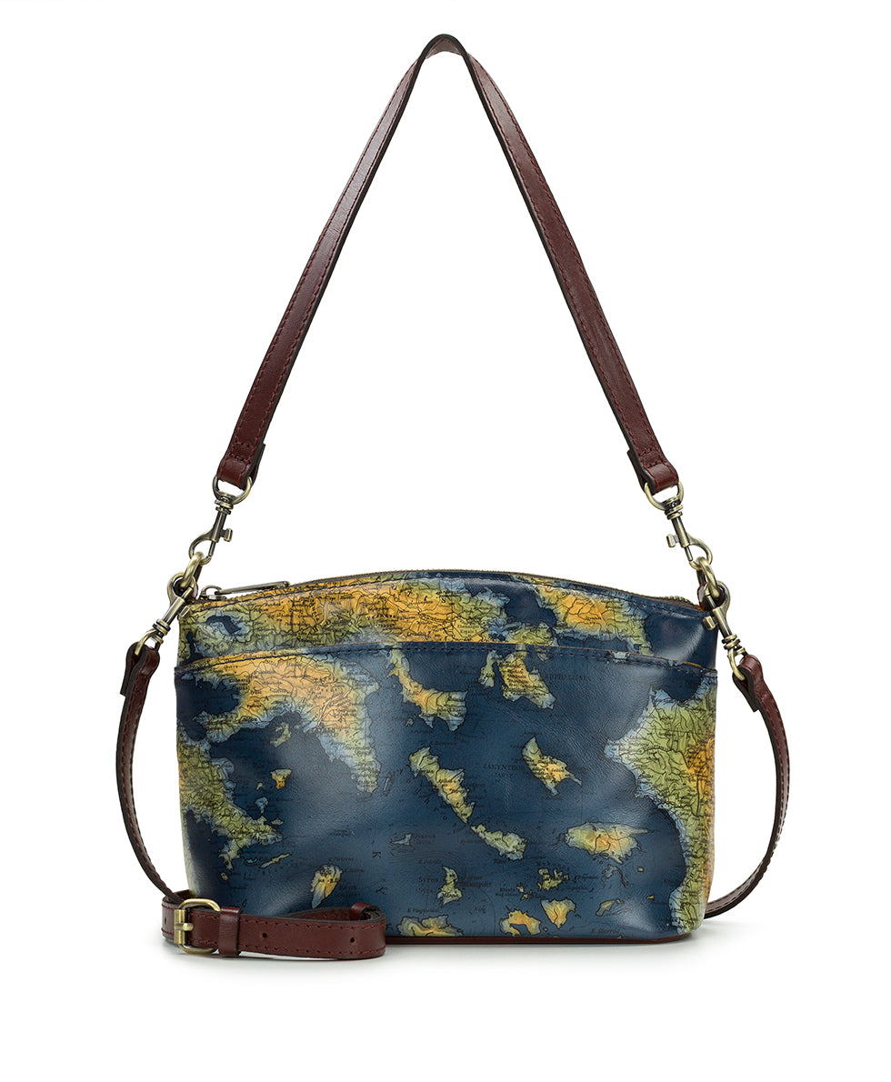 Satchel Patricia Nash Lorraine Arlee Crossbody Greek Map