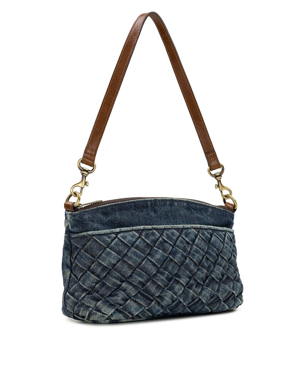 Arlee Crossbody - Washed Woven Denim – Patricia Nash