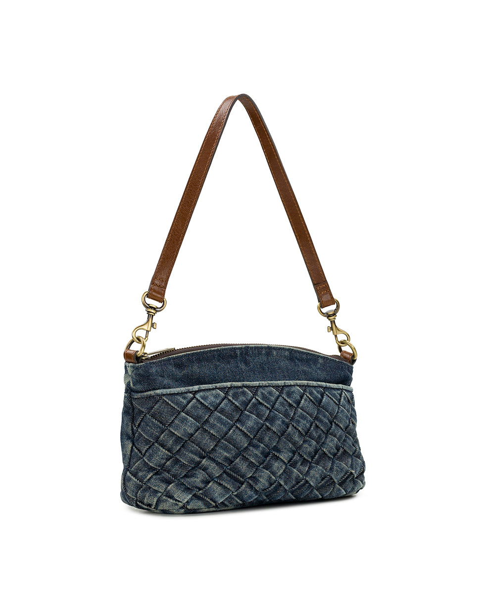 goa 【Patricia Nash】 DENIMリメイクショルダーBAG Arlee Crossbody - Washed Woven Denim – Patricia Nash