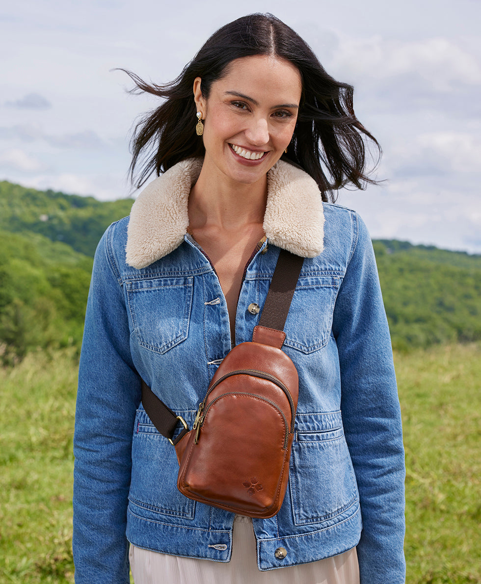 Female - Louetta Sling - Vintage Distressed Leather - mushroom - by Patricia Nash - View 14 of 44