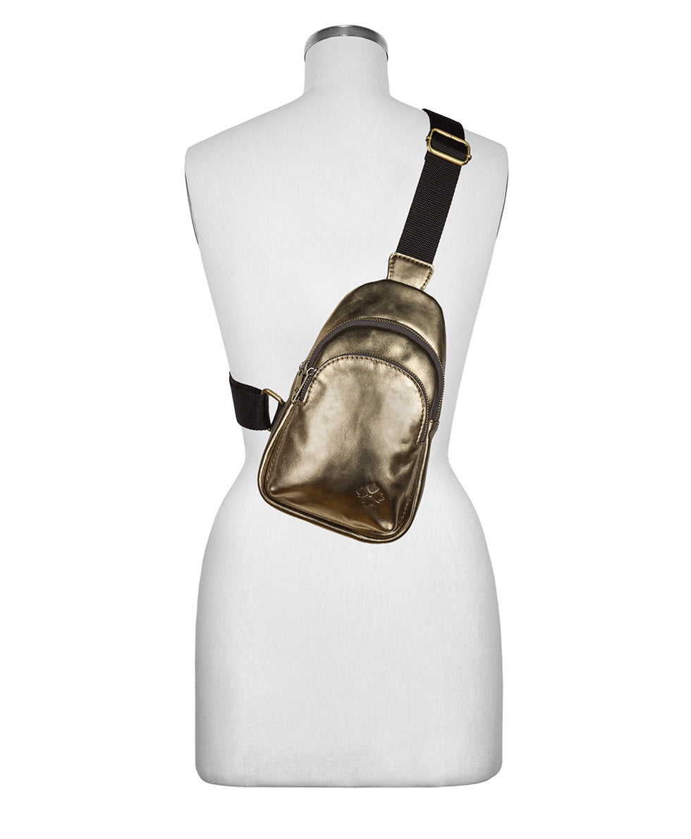 Female - Louetta Sling - Vintage Distressed Metallic - antique gold - by Patricia Nash - View 7 of 7