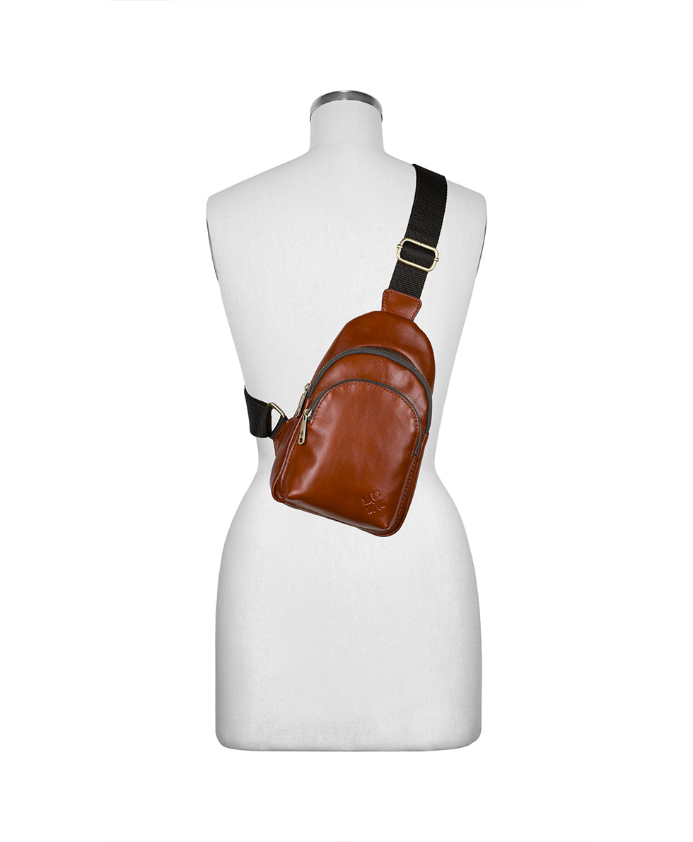 Female - Louetta Sling - Soft Vegetable Tanned Leather - tan - by Patricia Nash - View 6 of 6