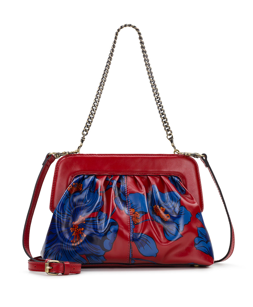 Female - Zelia Frame Clutch - Grecian Rose Print - grecian rose print - by Patricia Nash - View 1 of 4
