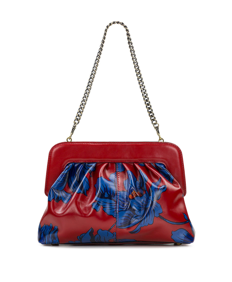 Zelia Frame Clutch - Grecian Rose Print – Patricia Nash