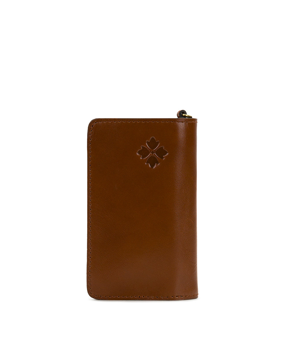 Female - Koumi Wristlet - Cavo Border Tooled - mango - by Patricia Nash - View 2 of 12