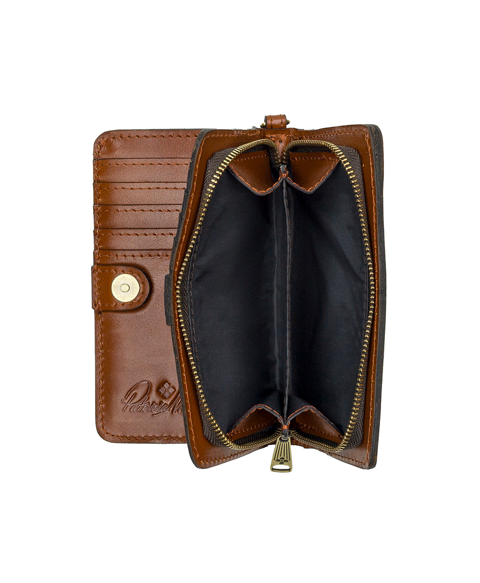 Female - Koumi Wristlet - Cavo Border Tooled - mango - by Patricia Nash - View 4 of 12