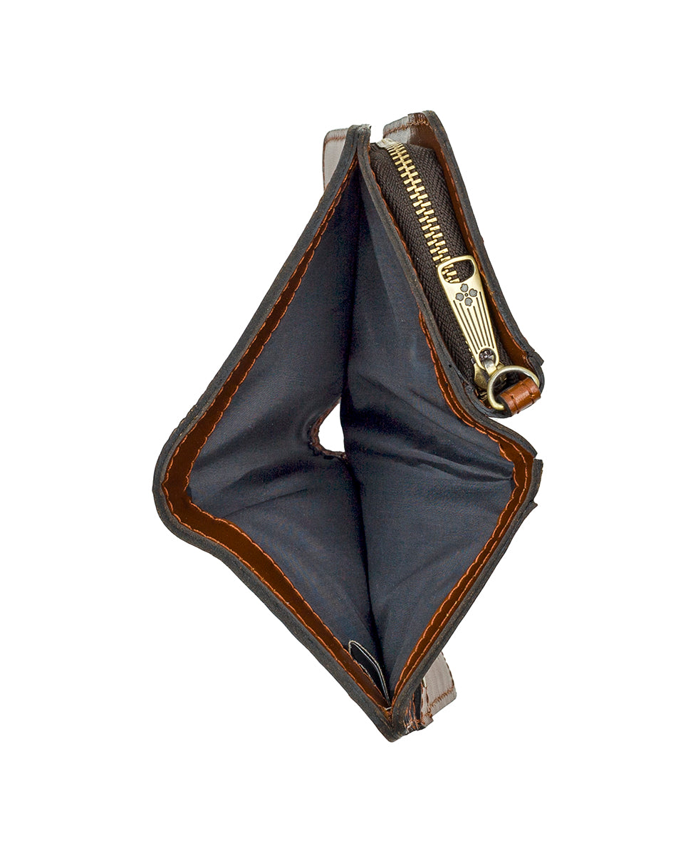 Female - Koumi Wristlet - Cavo Border Tooled - mango - by Patricia Nash - View 5 of 12