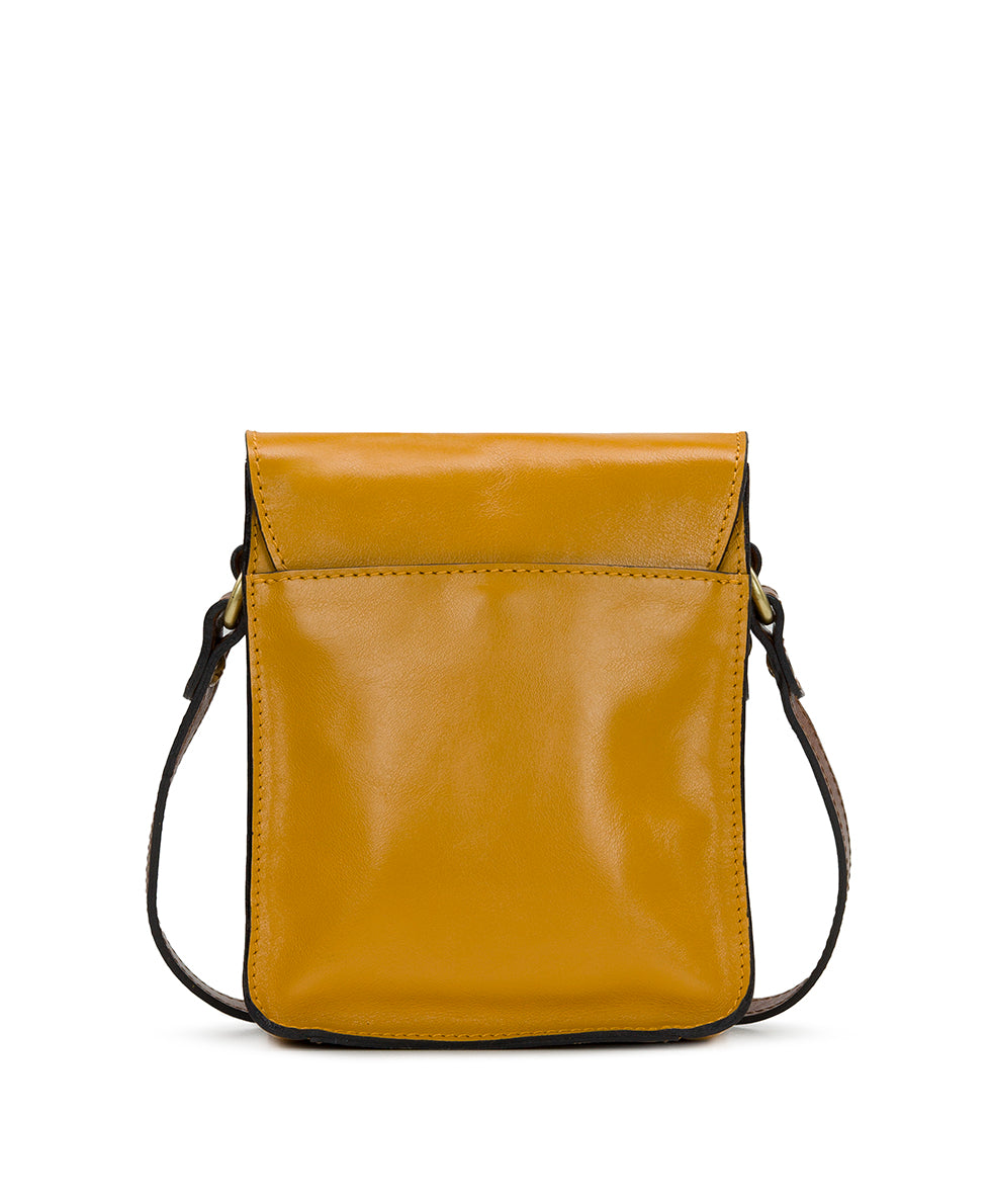 Lari Crossbody - Vintage Distressed Leather - navy peony - by Patricia Nash - View 28 of 43