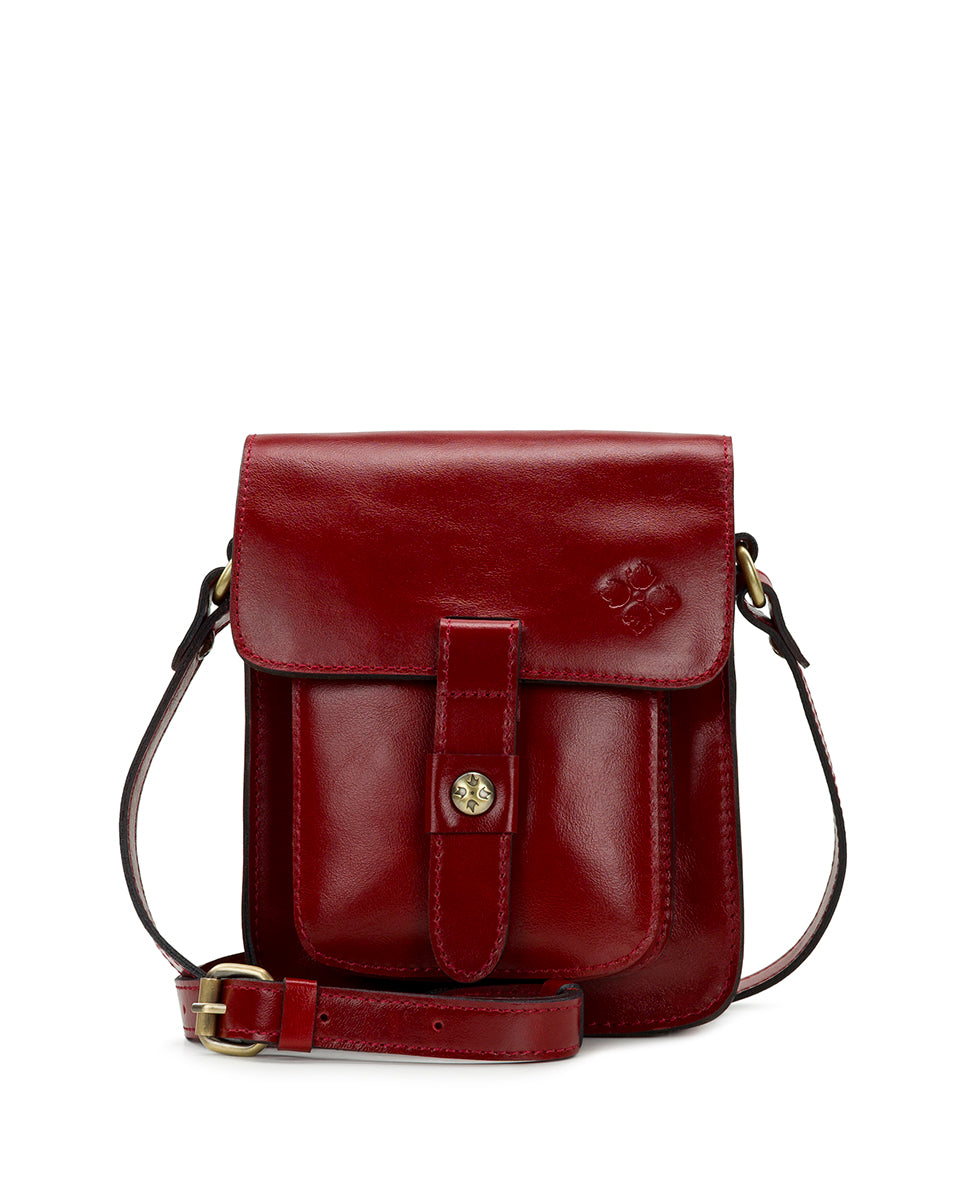 Lari Crossbody - Vintage Distressed Leather - navy peony - by Patricia Nash - View 13 of 43
