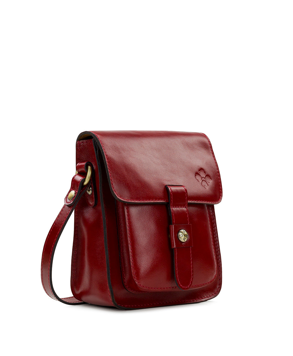 Lari Crossbody - Vintage Distressed Leather - navy peony - by Patricia Nash - View 15 of 43