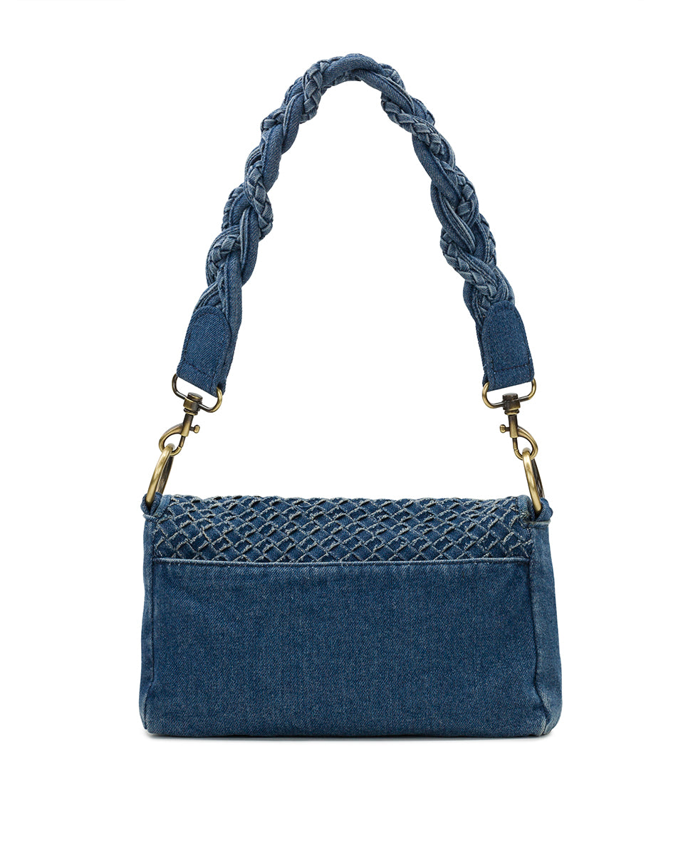 Female - Madalina Crossbody - Washed Woven Denim - light denim - by Patricia Nash - View 2 of 6