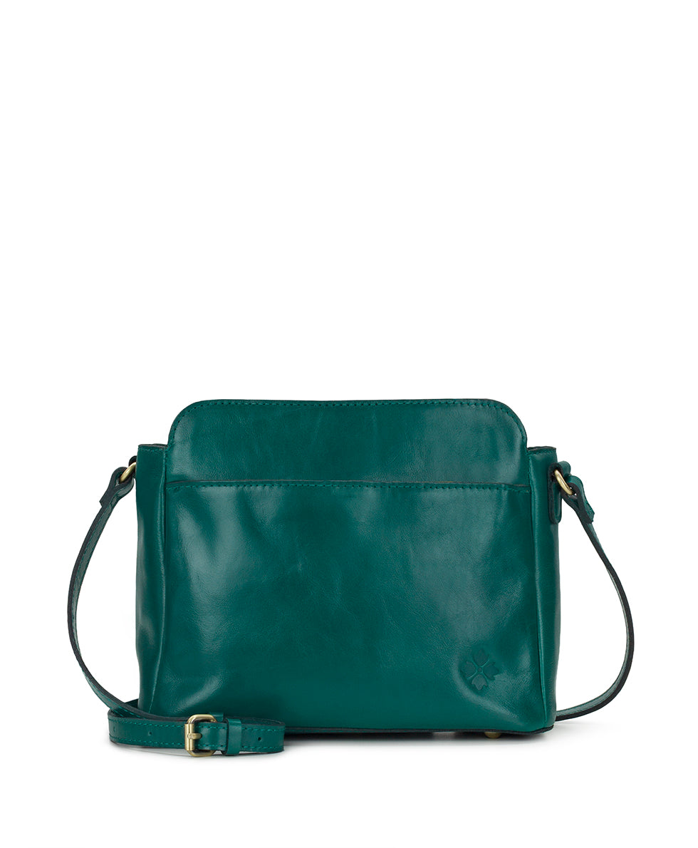Sac Bandoulière Patricia Nash Granada - Cuir Outillé Vert, Motif Floral, Neuf Avec Étiquettes