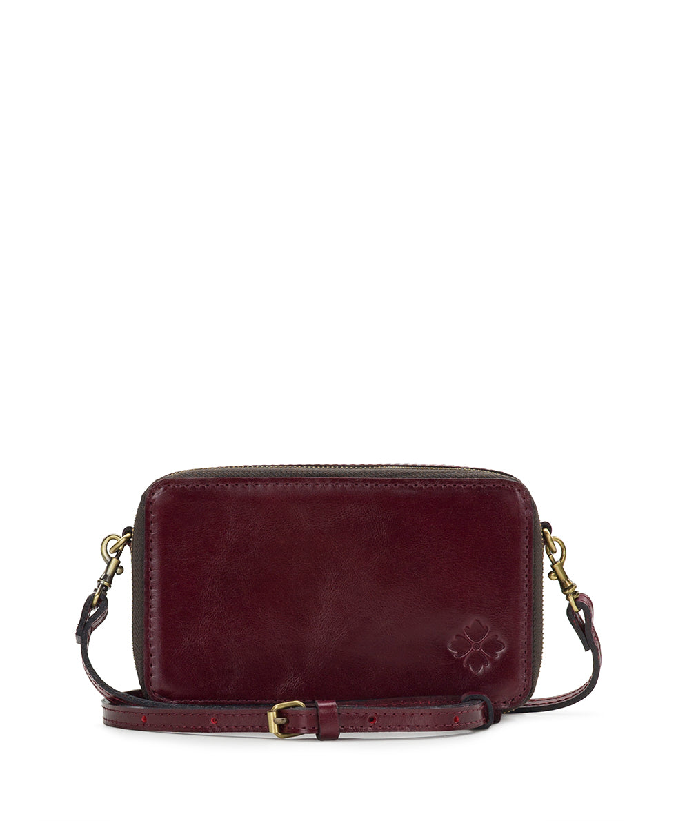 Female - Meganisi Crossbody - Vintage Distressed Leather - oxblood - by Patricia Nash - View 6 of 12