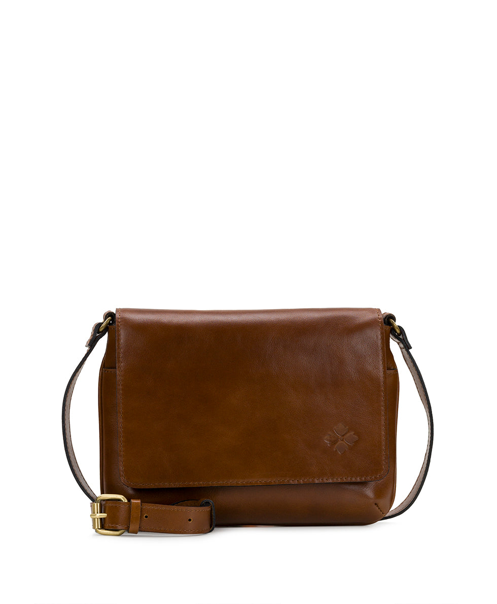 Female - Samaria Crossbody - Vintage Distressed Leather - cognac - by Patricia Nash - View 1 of 4