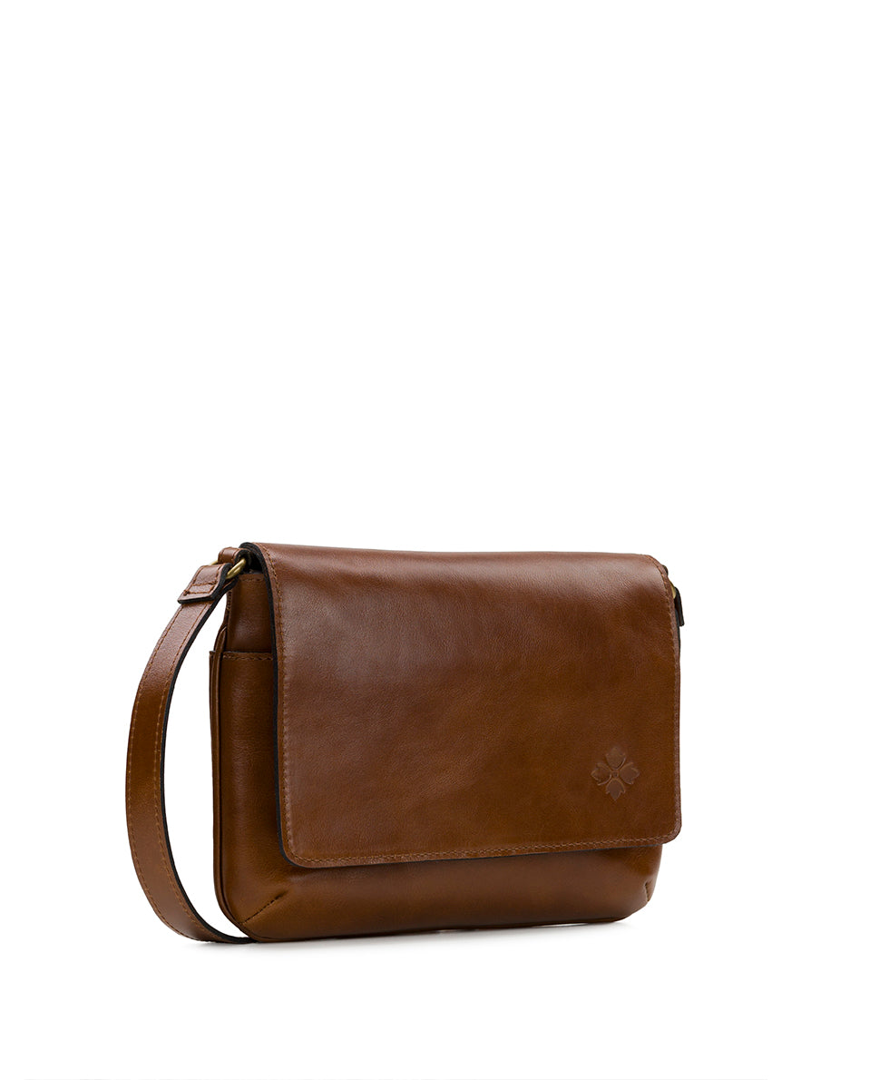 Female - Samaria Crossbody - Vintage Distressed Leather - cognac - by Patricia Nash - View 3 of 4