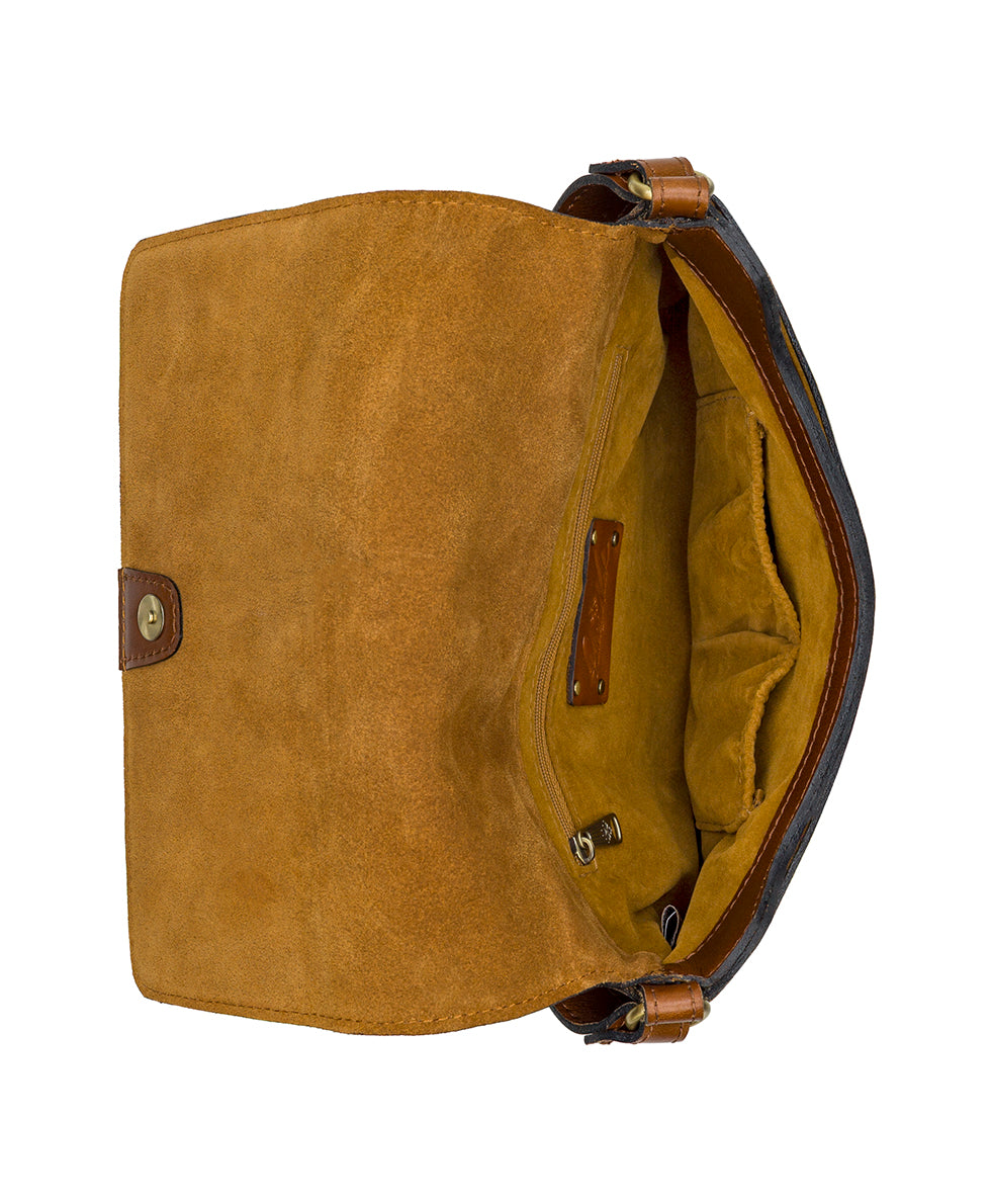 Female - Samaria Crossbody - Vintage Distressed Leather - cognac - by Patricia Nash - View 4 of 4