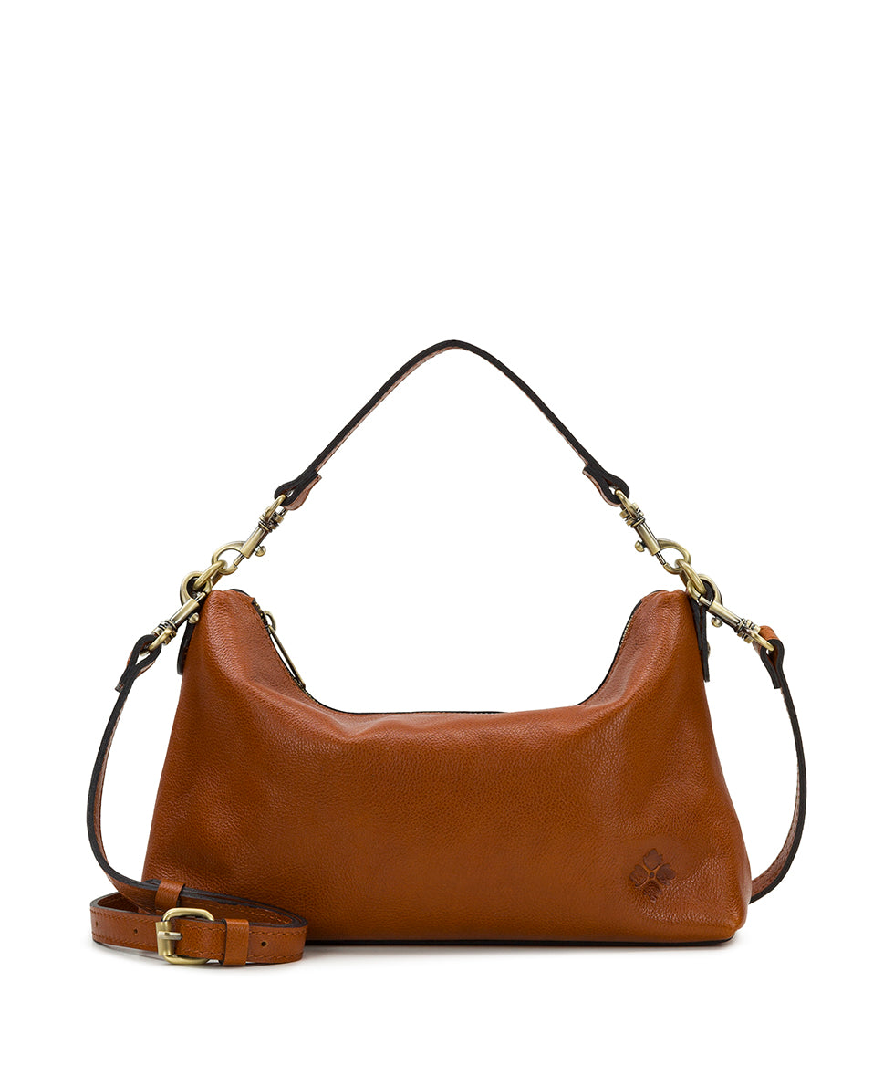 Female - Kolena Crossbody - Rugged Natural Grain Leather - cognac - by Patricia Nash - View 5 of 12