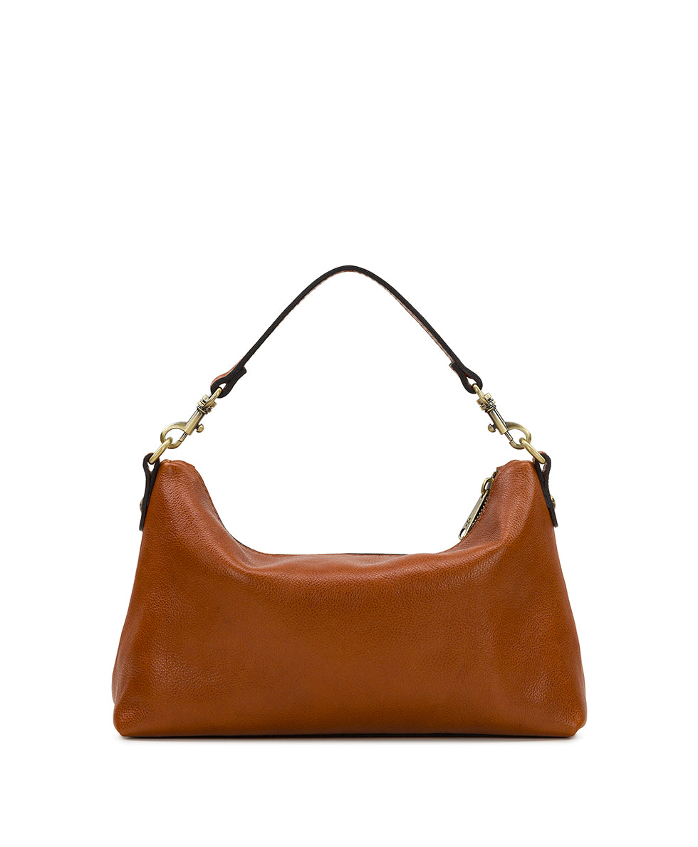 Female - Kolena Crossbody - Rugged Natural Grain Leather - cognac - by Patricia Nash - View 6 of 12