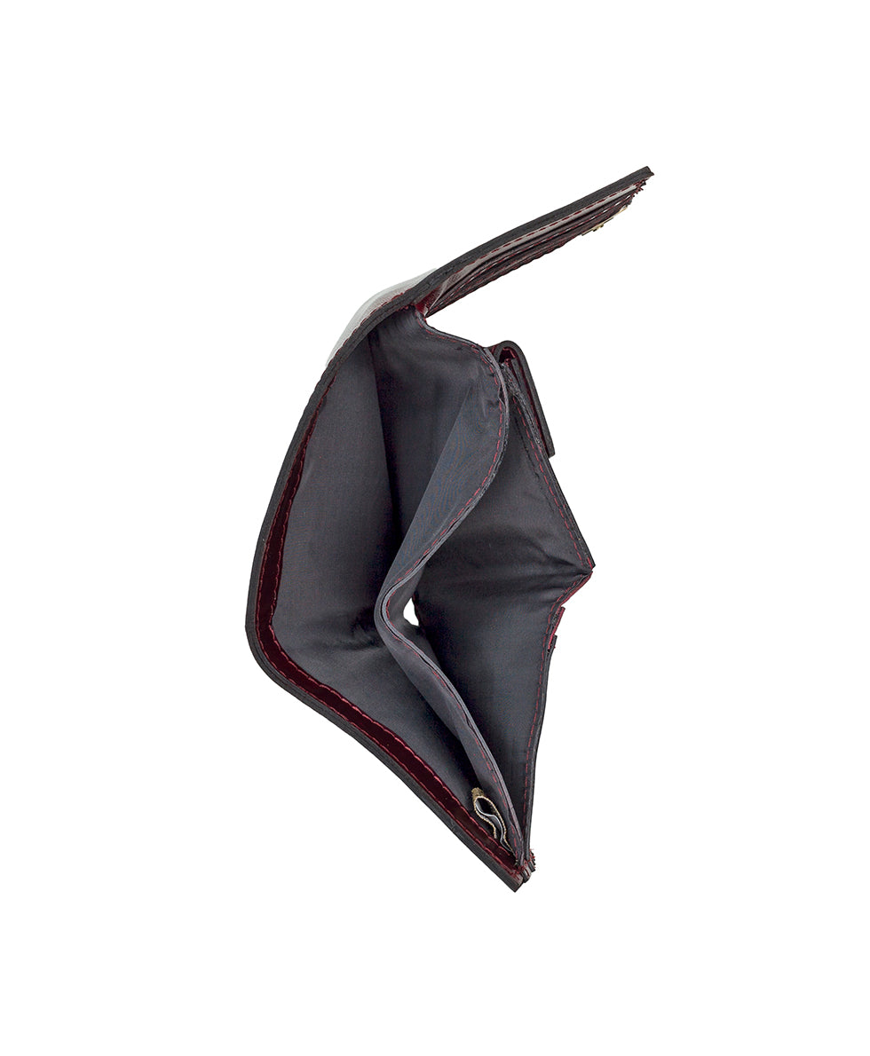 Female - Acri Wallet - Vintage Distressed Leather - oxblood - by Patricia Nash - View 8 of 11