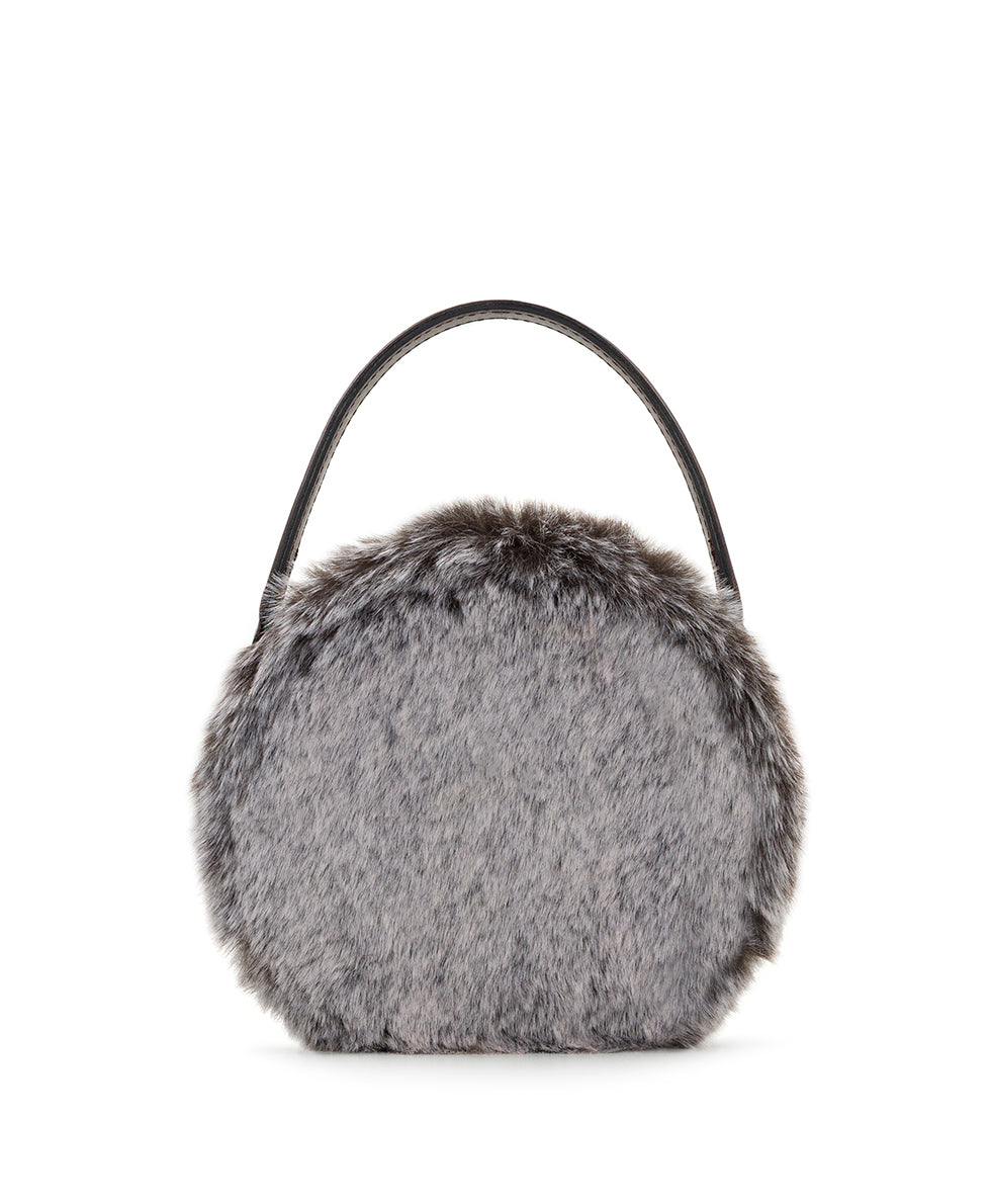 アパルトモン★ Fur Bag   美品 A POINT/アーポワン】 MINI La Faux Fur Bag（ハンドバッグ）｜L