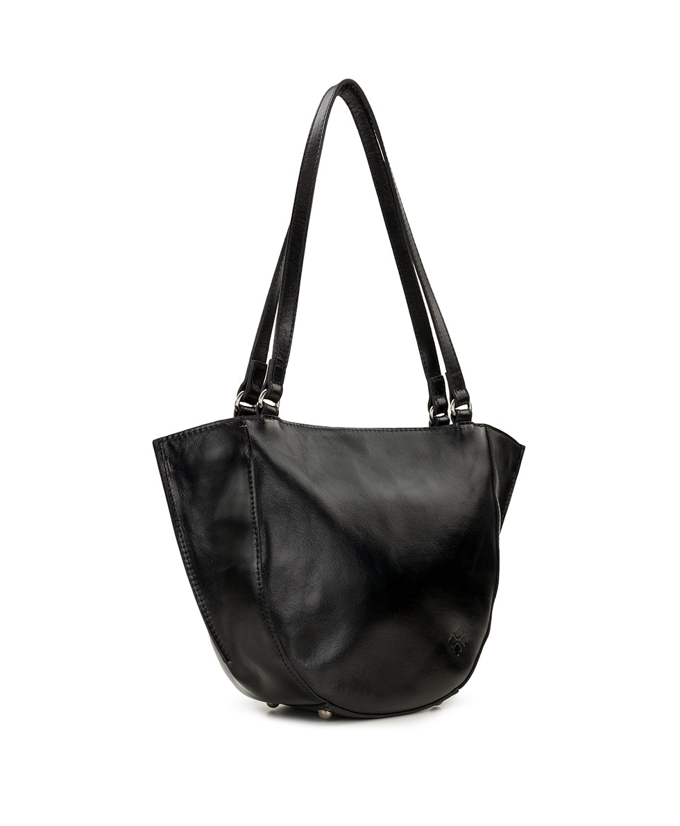 Female - Cassola Satchel - Vintage Distressed Leather - black - by Patricia Nash - View 3 of 11