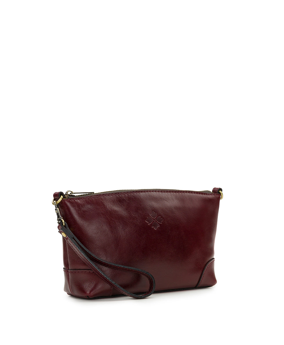 Female - Maletto Wristlet Crossbody - Vintage Distressed Leather - mushroom - by Patricia Nash - View 15 of 22