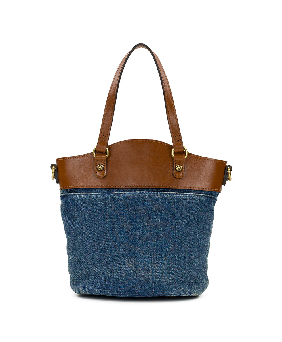 Montella Crossbody - Washed Woven Denim – Patricia Nash