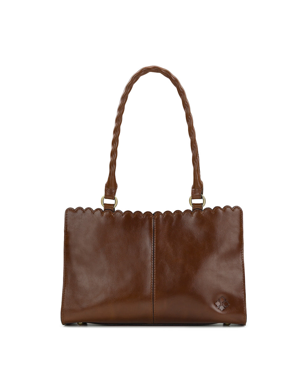 Female - Morra Satchel - Vintage Distressed Leather - cognac - by Patricia Nash - View 6 of 22