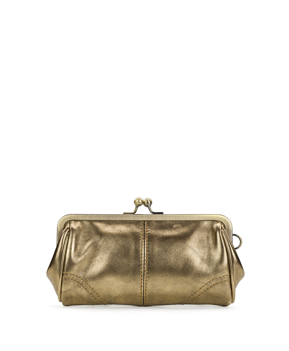 Female - Renna Wristlet - Vintage Distressed Metallic - antique gold - by Patricia Nash - View 2 of 3