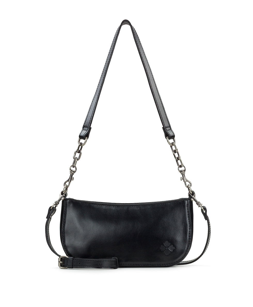 Female - Sassi Baguette Crossbody - Vintage Distressed Leather - oxblood - by Patricia Nash - View 7 of 20