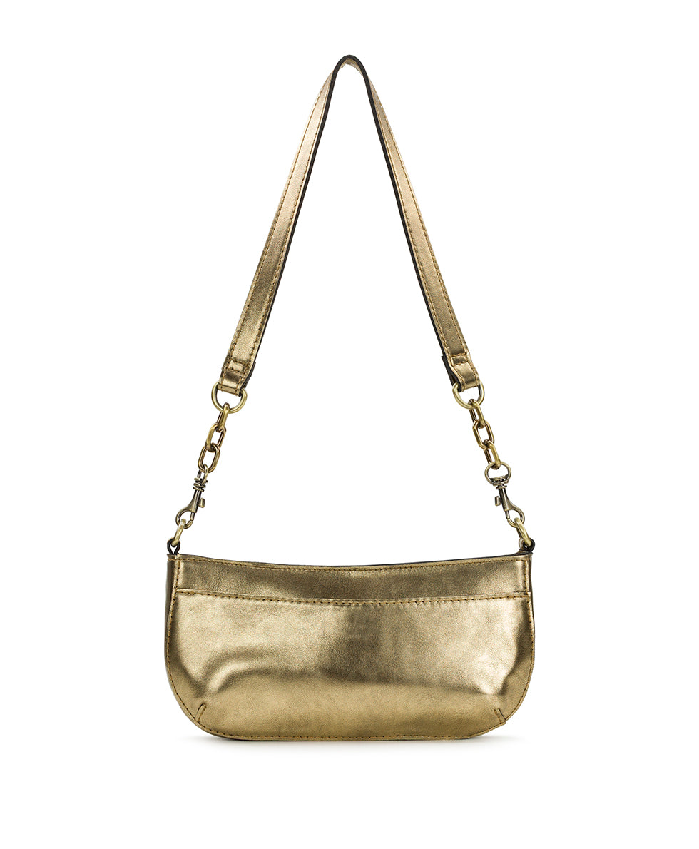 Female - Sassi Baguette Crossbody - Vintage Distressed Metallic - antique gold - by Patricia Nash - View 2 of 6