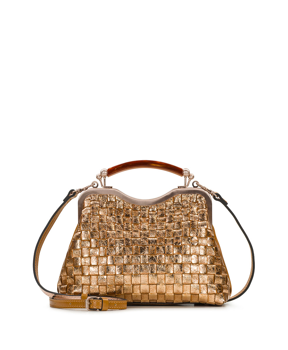 Maryse Frame - Vintage Distressed Metallic Woven – Patricia Nash