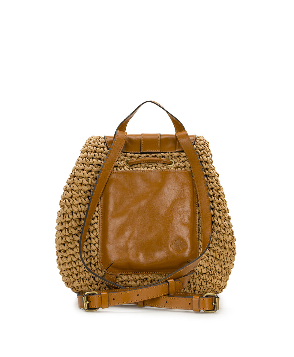 Patricia Nash Berenice Straw Small Backpack